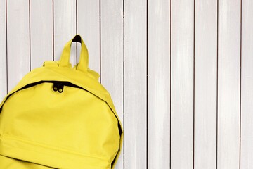 Wall Mural - Classic colored school bag full of items