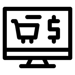 Canvas Print - ECommerce Shopping Icon