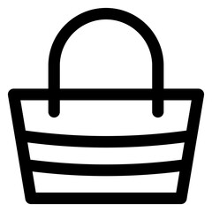 Wall Mural - Beach Bag Icon