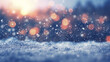 Arrière-plan de conception graphique et création avec neige et flocons de neige. Ambiance froide, hivernale, festive. 