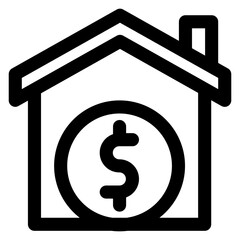 Wall Mural - House Price Icon