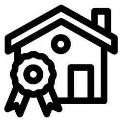 Canvas Print - House Award Icon