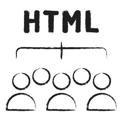 Hand drawn Developers Team icon