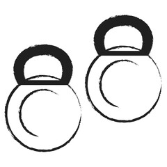 Sticker - Hand drawn Kettlebell icon