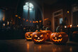 halloween pumpkin At the Halloween Night Party.