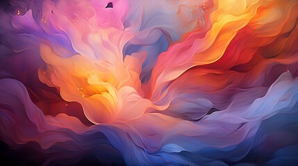 Canvas Print - Psychedelic Dreamscape Texture Background