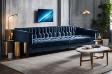 a sofa with built-in USB charging ports or other modern conveniences