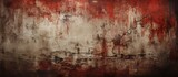 Spooky Halloween scenery with aged blood stained cement wall with copyspace for text