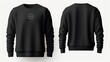 front black sweatshirt, back black sweatshirt, set of black sweatshirt, black sweatshirt, black sweatshirt mockup, black sweatshirt template, black sweatshirt isolated, sweat shirt, easy to cut out