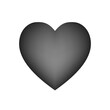 Vector black heart	
