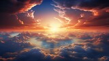 Fototapeta Most - a beautiful dramatic view of the sky, charming with clouds