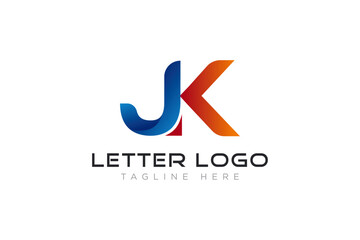 Wall Mural - JK Latter jk logo icon