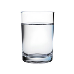 Wall Mural - Glass of clean drinking water on transparent background PNG