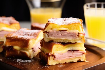 Poster - monte cristo sandwich cut into bite-sized portions