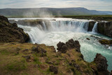 Fototapeta Tęcza - The Goðafoss Waterfall in Northern Iceland