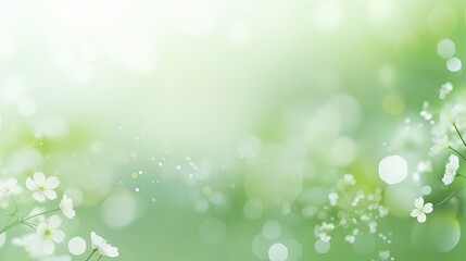 Canvas Print - Glowing blurred light green background, creative design for spring and summer season
