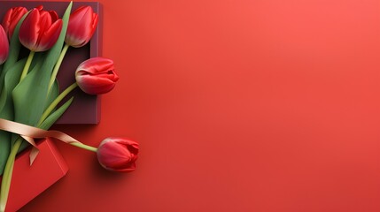 romantic valentines day background with love ai generated