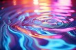 © Vovmar - Rainbow ripples on the water, colorful background