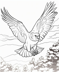 Poster - eagle in the illustration