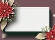 Weihnachtsdesign, Weihnachtskarte, in klassischen Farben rot, grün, weiß, Platz für Beschriftungen