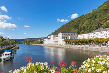 Germany, Rhineland-Palatinate, Bad Ems, Historic spa in Lahn valley