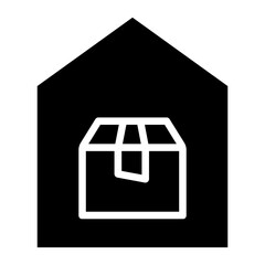 Poster - Solid Courier Delivery Van icon