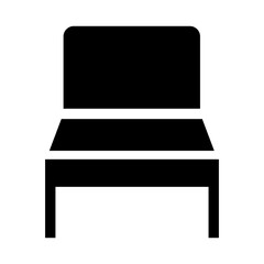 Canvas Print - Solid Chair icon