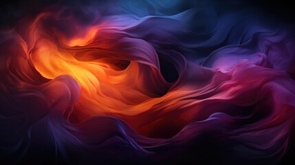 Wall Mural - abstract art wallpaper wave in blue pink purple orange and white colors modern and futuristic feel