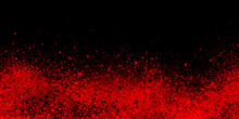 Abstract Red Background With Particle Is Floating In The Air, Black Background With Red Bokeh, Orange Or Red Background Vector For Any Kinds Of Graphics Design And Web Design.