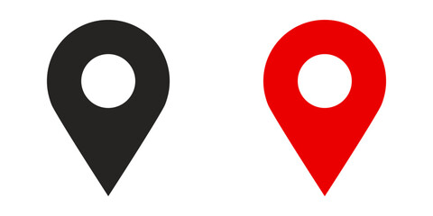 high resolution location pin or maps marker icon isolated on transparent background