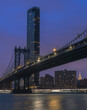 city bridge at night sunrise New York City manhattan 