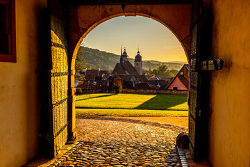 Wall Mural - Eine sommerliche Radtour durch die Fachwerkstadt Schmalkalden und ihrer reizvollen Umgebung - Thüringen - Deutschland