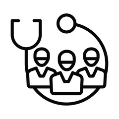 Wall Mural - Medical Team Icon