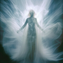 Wall Mural - Real angel or ghost apparition