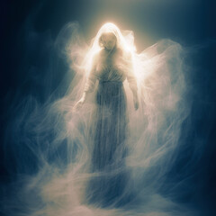 Wall Mural - Real angel or ghost apparition