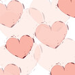abstract background with hearts vector - Valentines day theme - love icon