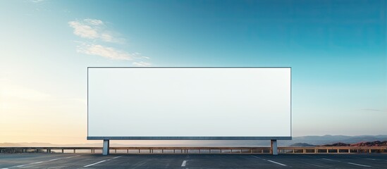 Canvas Print - Contemporary vacant billboard for advertising With copyspace for text