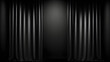 Fondo negro de escenario o teatro con cortinas negras e iluminación estilo reflectores