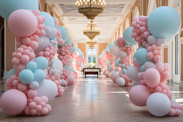  Wedding balloon decoration.