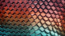 Closeup Of Lizard Skin Leather This Texture Has A Checkerboard Pattern, With A Mix Of Smooth And Raised Scales. The Skin Is Flexible And Has A Glossy Sheen, Making It A Versatile Material