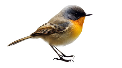 Small bird on transparent background