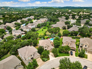 Poster - a neighborhood of homes