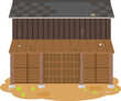 日本の古い納屋