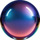 Sphere Colorful Reflective Metallic Ball Circle