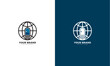 World door logo, vector graphic design