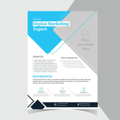 Corporate business flyer template design