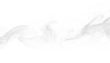 Fototapeta Góry - white grey smoke vapor swirls and shapes texture transparent background PNG graphic resource