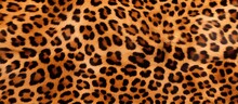 Animal Print With Seamless Texture Resembling Leopard Fur