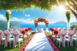 Outdoor wedding on a sunny day
Generative AI