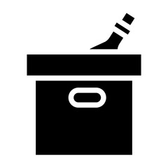 Poster - Solid Ice bucket icon